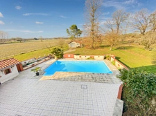 Dpt Landes (40), for sale AIRE SUR L'ADOUR Landes house T5 of 130 m² living space + 2 garages + terraces and large swimming pool on 5209 m² of land, in a quiet area