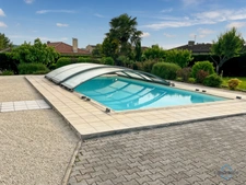 Gers (32) department, for sale in Barcelonne-du-Gers: beautiful contemporary 5-room house (T5) of 138 m² of living space on one level + terraces, swimming pool and garage on 1694 m² of land, in a quie