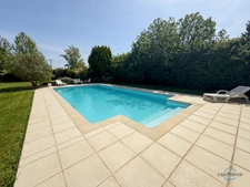 Landes (40) department, for sale in Aire-sur-l'Adour: contemporary 6-room house of 202m² of living space + terraces, pool house, 60m² garage and swimming pool on 2755m² of land, in a quiet location