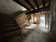 Hautes-Pyrénées (65), for sale in Trie-sur-Baïse: 2 large garages of 71 m² and 82 m² + upper floors on a total plot of 153 m², in the town center, in a quiet location