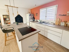 Dpt Landes (40), à vendre CAZERES SUR L'ADOUR Maison contemporaine T4 de 88 m² habitables en plain pied + garage de 20 m² sur 630 m² de terrain, au calme