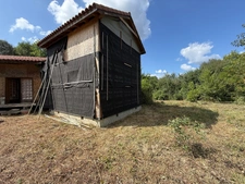 Dpt Hautes Pyrénées (65), à vendre LALANNE Maison à ossature bois inachevée T2 de 70 m² habitables sur 1756 m² de terrain, au calme