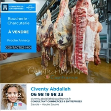 Dpt Haute Savoie (74), à vendre proche de ANNECY Boucherie - Charcuterie 
