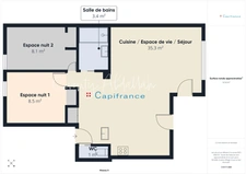 Appartement à vendre appartement rez de jardin 3 pièces GILLY SUR ISERE (73)