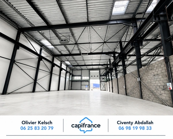 LOCAL INDUSTRIEL NEUF 1 058 M² À LOUER – PONT ROULANT 12,5 T – HSP 12 M – SAINTE-HÉLÈNE-SUR-ISÈRE (73)