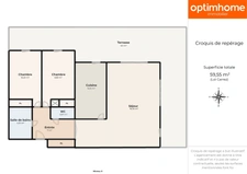 VENTE APPARTEMENT T3 DE 60 M² – CARQUEFOU CENTRE (44470) | REZ-DE-JARDIN | TERRASSE 40 M² | GARAGE | DPE C