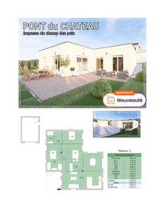 Terrain à vendre de 345m² à Pont-du-Château avec projet de construction