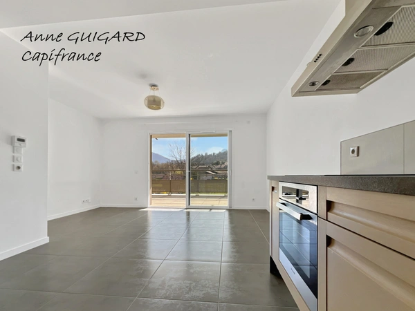 ANNECY-LE-VIEUX (74) - Beau T2 de 46m² petite résidence, terrasse 12m², cave et parking privatif
