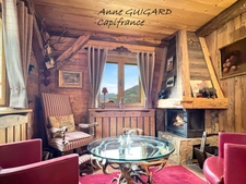 MEGEVE (74) - Beautiful 2-bedroom apartment, completely renovated, with fireplace, lots of charm, Mont Blanc view