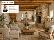 Maison en pierre de 82 m2 à finir de rénover et jardin de 620m2