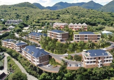 À vendre : Appartement T2 en R+1 avec terrasse à Anse Marcel