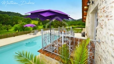 Domaine de prestige avec manoir, gîte et cottage sur 2,2 hectares de terrain paysager – Lot-et-Garonne