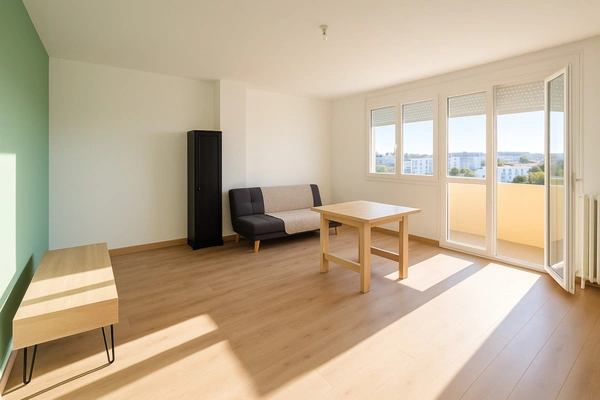 Appartement lumineux T3 traversant – 56,30 m² habitables + balcon