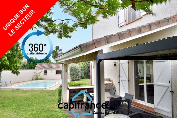 Maison à vendre 6 pièces - 162 m² - 31270 - piscine - terrain + 1000 m²