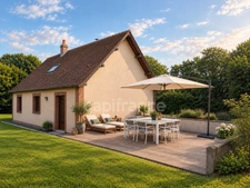 À Échauffour (61370), découvrez cette spacieuse maison familiale de 135 m², offrant 4 chambres, un vaste jardin paysagé de 7 490 m², une grande terrasse, au cœur d’un environnement calme et verdoyant
