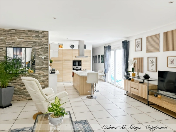 Maison à vendre Périgny, quartier Rompsay, 119m2, plain-pied, garage, jardin, véranda avec jacuzzi