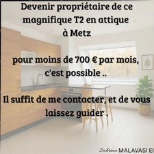 Attique d'exception avec garage individuel à METZ (57)