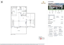 Ay-sur-Moselle – T2 de 55 m² avec terrasse de 12,8 m², cave et stationnement en sous-sol