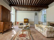 Elegant 2-bedroom apartment with private paved courtyard and secure parking.