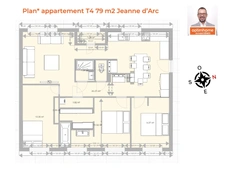 Appartement à vendre 4 pièces RENNES Jeanne d'Arc