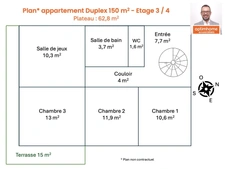 Duplex d’exception avec terrasses au dernier étage – Proche gare et commodités