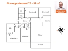 Appartement à vendre 5 pièces CHANTEPIE (35)