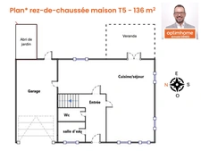 Maison familiale 136 m² avec jardin et garage à vendre à Rennes La Poterie