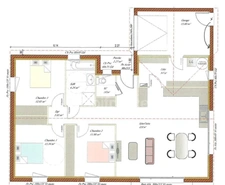 MAISON NEUVE PLAIN PIED — FRAIS DE NOTAIRE RÉDUITS — SECTEUR ADÉ