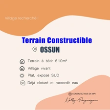 Terrain à vendre de 610,00 m² OSSUN (65)