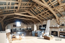 Corps de ferme en partie rénové avec piscine - surface totale couverte environ 500 m2