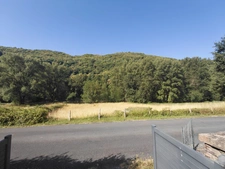 House on the edge of the lot with river access
