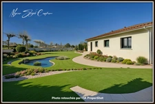 VILLA CONTEMPORAINE de plain-pied à vendre 5 pièces SOUSTONS (40)  142m² proche du lac.