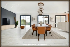 CONTEMPORARY single-storey VILLA for sale 5 rooms SOUSTONS (40) 130 m² near the lake.