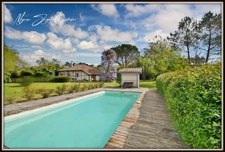 Maison Landaise de charme de 140 m² à vendre 6 pièces CASTETS (40) au calme avec piscine.