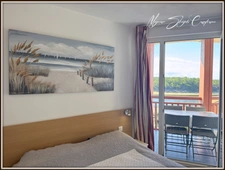 Apartment for sale T2 BIS in VIEUX BOUCAU LES BAINS (40) with exceptional view of the lake.