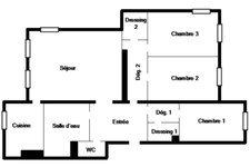 Grand 4 pièces familial de 93,39 m² – 3 chambres – 8e étage