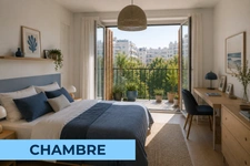 Two terraces, a real living space, and the park nearby — Paris 18th