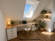 Centre-bourg de Saint-Avé – Maison entièrement rénovée de 120 m² sur un terrain de 500 m², comprenant 3 chambres, vie de plain-pied, garage, jardin, pompe à chaleur récente et DPE B.