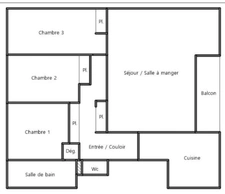 MONTMORENCY (95)  A vendre Appartement  de 99 m ² dans résidence sécurisée avec piscine, tennis et espaces verts.
