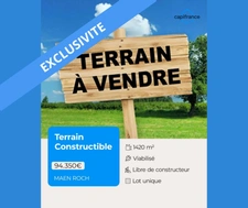 Terrain à vendre de 1 420,00 m² SAINT ETIENNE EN COGLES (35)