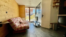 Studio 23m² et sa terrasse, Merdassier (Manigod 74) – Exposition sud et vue sur les montagnes