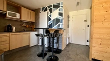 Studio 23m² et sa terrasse, Merdassier (Manigod 74) – Exposition sud et vue sur les montagnes