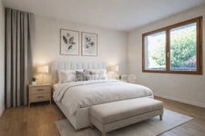 Apartment for sale, 2 rooms, 36m2 + balcony + cellar, in an exceptional setting in the heart of Manigod (74) - Mountain view