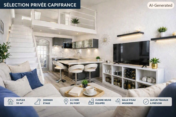« EMPLACEMENT NUMÉRO UN PROCHE DU PORT : CE DUPLEX NE RESTERA PAS LONGTEMPS SUR LE MARCHÉ »