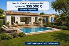 🏡 Rare au Grau d'Agde ! Terrain constructible dans un secteur privilégié à proximité immédiate des plages. Projet Terrain + Maison à partir de 360 000 €.