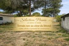 🏡 Rare au Grau d'Agde ! Terrain constructible dans un secteur privilégié à proximité immédiate des plages. Projet Terrain + Maison à partir de 360 000 €.