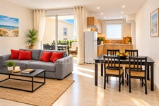 Agde Les Cayrets – T3 meublé 55 m², 149 000 € ,  dernier étage, terrasse plein sud et 2 parkings , 2 chambres - meublés , aucun travaux