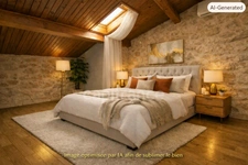 VILLESPASSANS (34) -Un petit prix, un beau potentiel et des charges maîtrisées ! Cette maison de village de 58 m², climatisée, avec 2 chambres et une taxe foncière de seulement 280 €, est idéale pour 