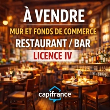 À Vendre : Restaurant - Bar avec murs et fonds de commerce – Licence IV – Pleyben(29)