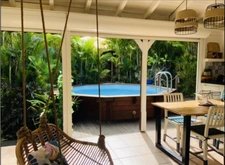 Havre Tropical avec bungalow et piscine  4P – Sainte-Anne